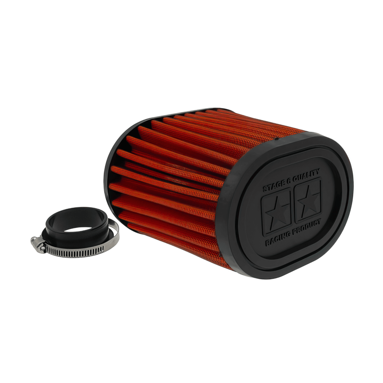 Sportinis oro filtras STAGE6 DRAG RACE RED 44-55mm