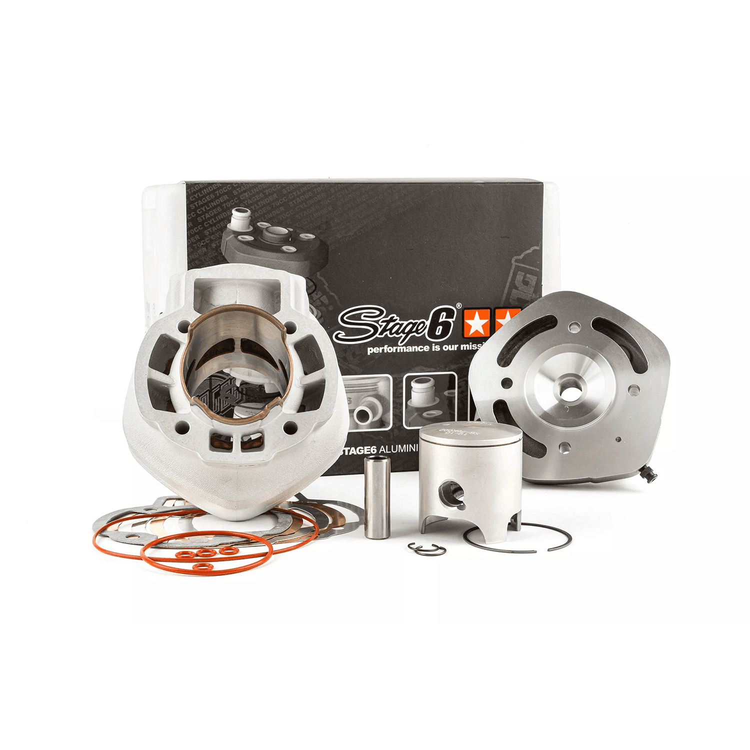 Cilindro komplektas STAGE6 RACING MK2 70cc Piaggio LC
