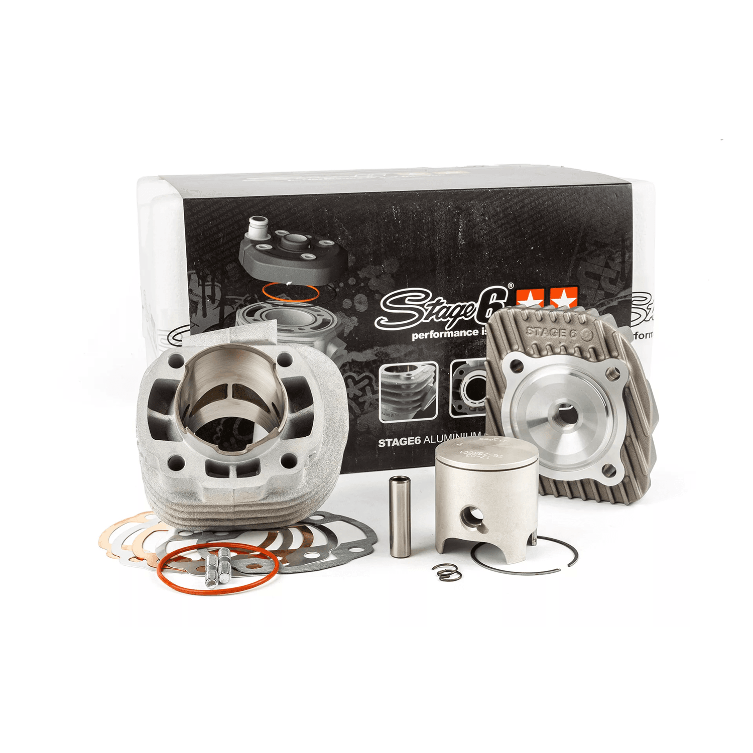 Cilindro komplektas STAGE6 RACING MK2 70cc Minarelli Horizontal AC 12mm